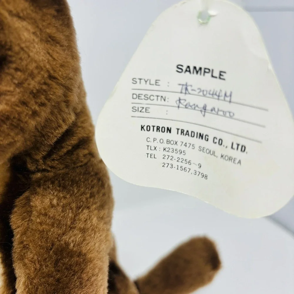 Vintage Rare Sample Kangaroo Mom & Baby Kelly Toy Plush 12